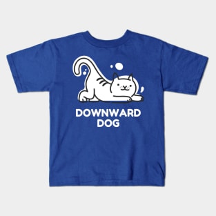 Cat the Dog - Downward Cat Kids T-Shirt